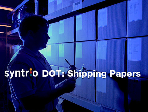 DOT: Shipping Papers